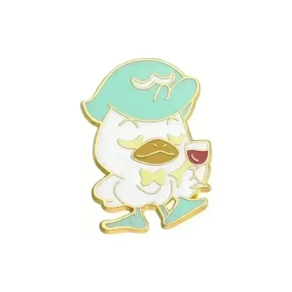 Gentleman Quaxly Enamel Pin – Dapper Pokémon Water-Type Collectible! - Picture 2 of 3